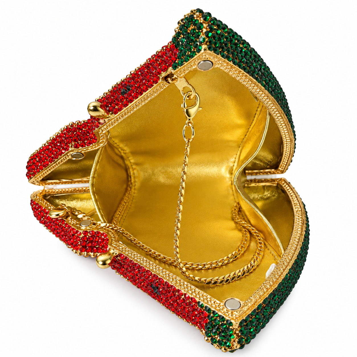 Crystal Watermelon Slice Purse