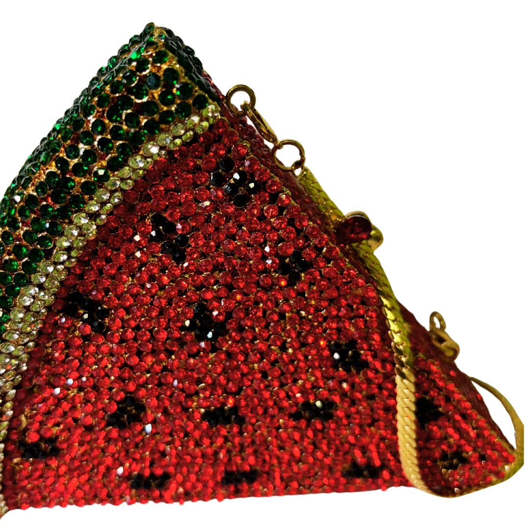 Crystal Watermelon Slice Purse