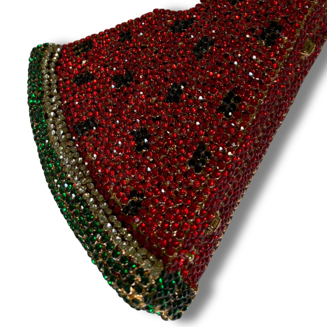 Crystal Watermelon Slice Purse