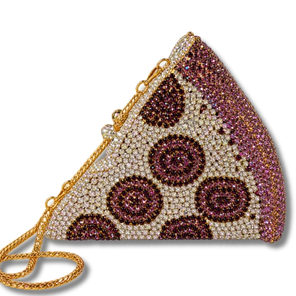 Purple Crystal Pizza Clutch